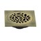 Kingston Brass BSF6360AB Watercourse Floral 4" Square Grid Shower Drain, Antique Brass BSF6360AB - alternate 1